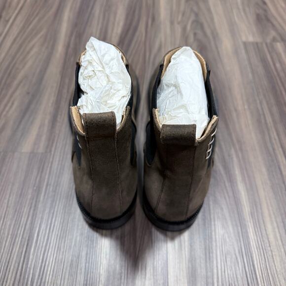 JW Anderson Chelsea Loafer Boot Chocolate Brown Suede EU 44